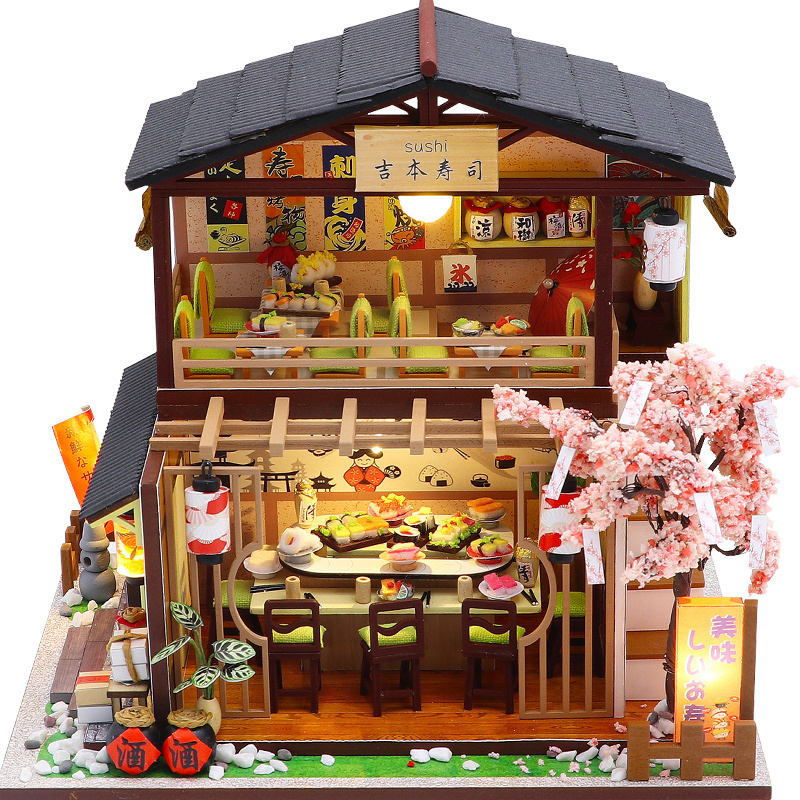 Model Kit Wood - DIY Wooden Miniature Model Kit Japanese