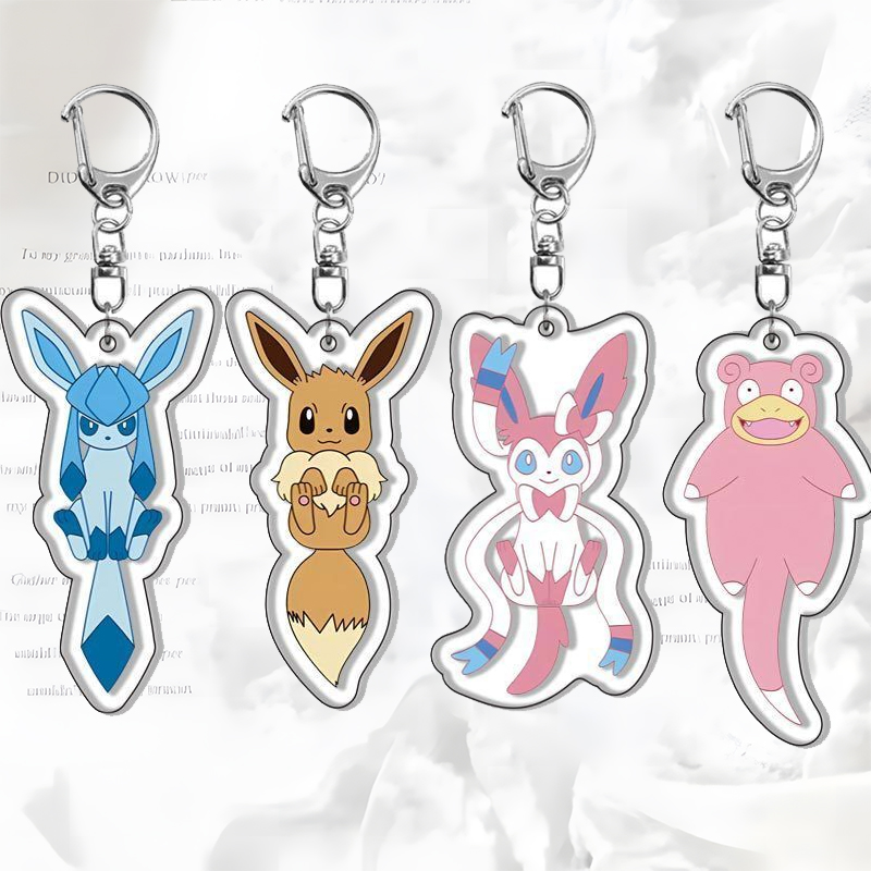 Model Kit Anime - Eevee Double Sided Key Chain Ash