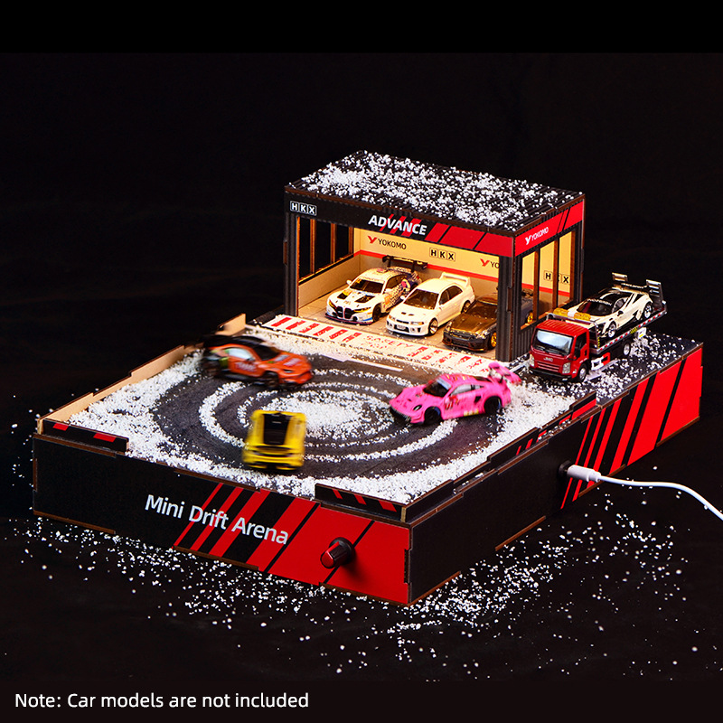 Model Kit Diorama - 1:64 Scale DIY Drift Track Diorama