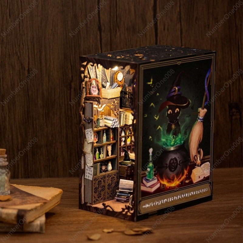 Wooden Bookstore Model DIY, 3D - Model Kit Wood recension och pris