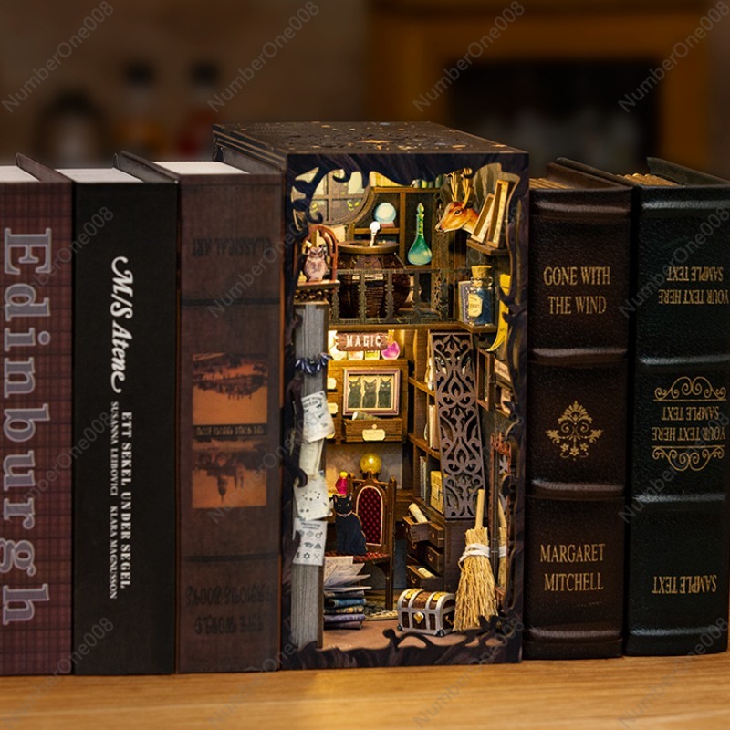 Wooden Bookstore Model DIY, 3D - Model Kit Wood recension och pris