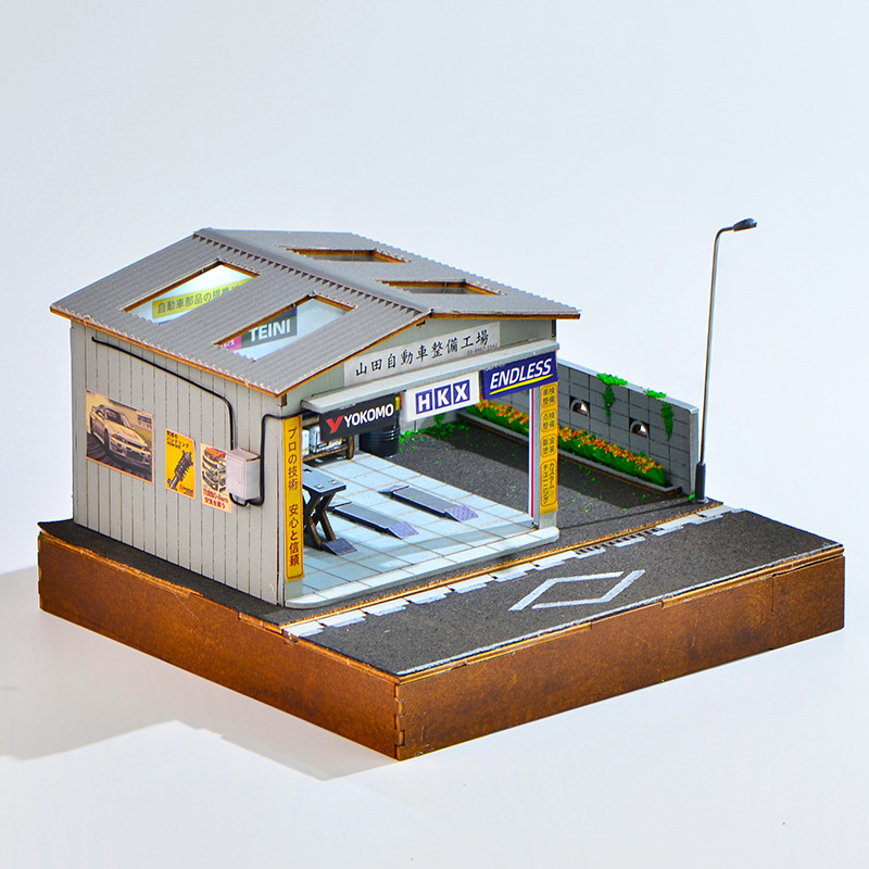 1:64 Scale DIY Auto Repair Sho - Model Kit Diorama recension och pris