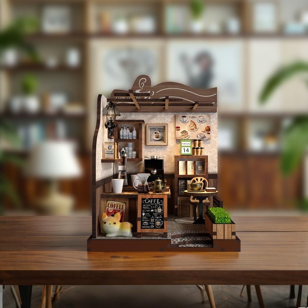 Country Cafe Style DIY Miniatu - Model Kit Wood recension och pris