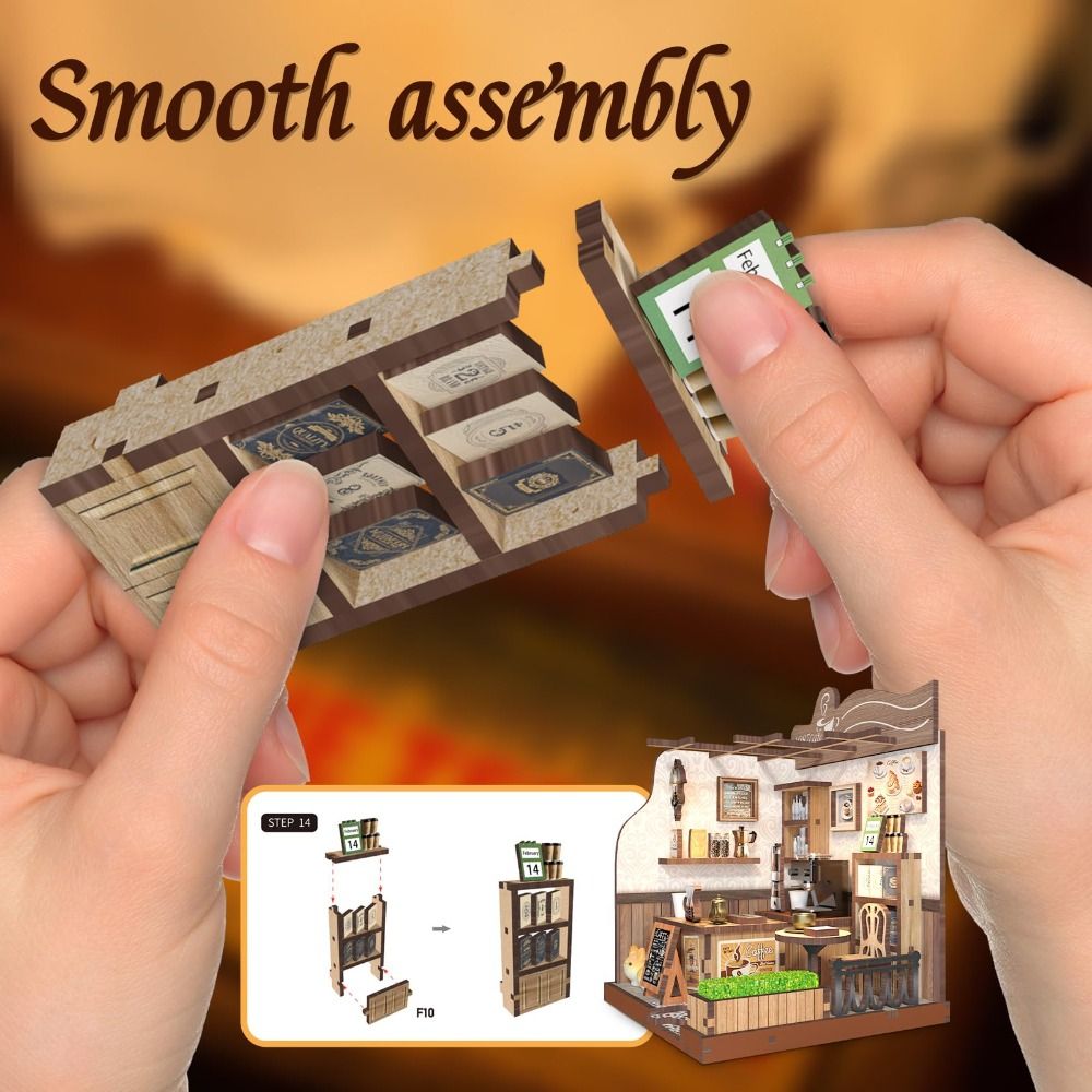 Country Cafe Style DIY Miniatu - Model Kit Wood recension och pris