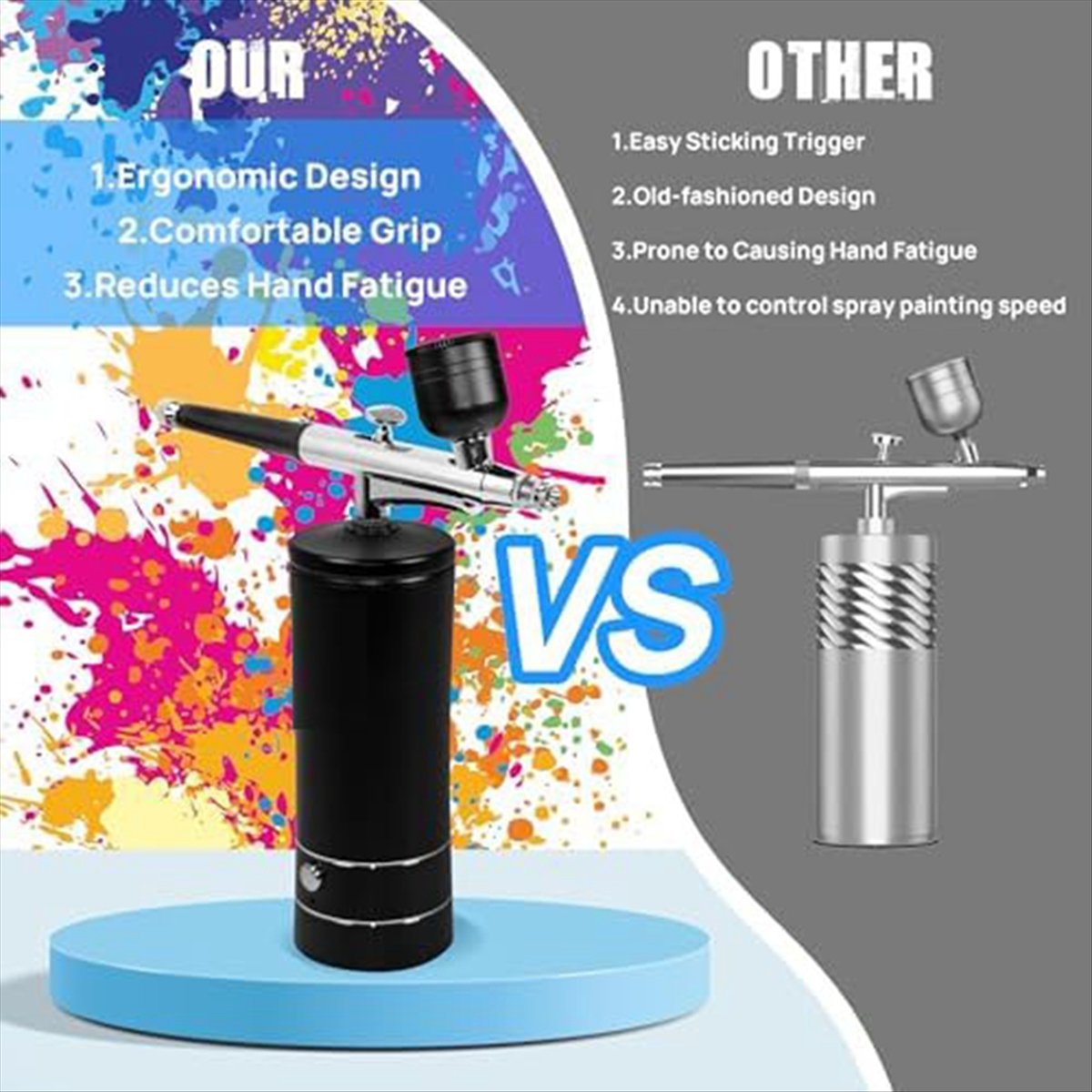 AirBrush Kit with Air Compress - Airbrush Compressor Kit recension och pris
