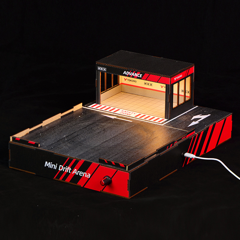 1:64 Scale DIY Drift Track Dio - Model Kit Diorama recension och pris