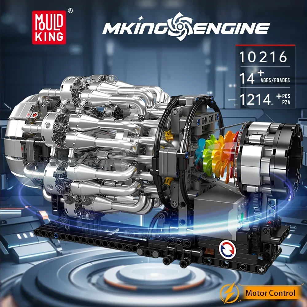 Mould King 10216 Turbojet Engi - Model Kit Engine recension och pris