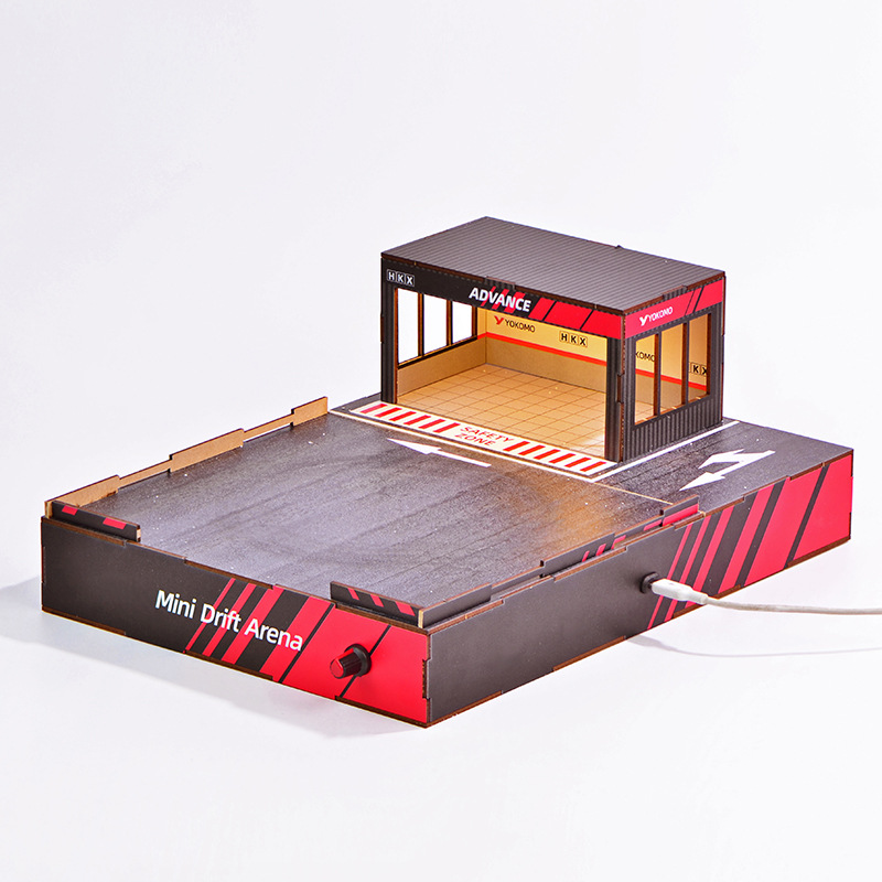1:64 Scale DIY Drift Track Dio - Model Kit Diorama recension och pris