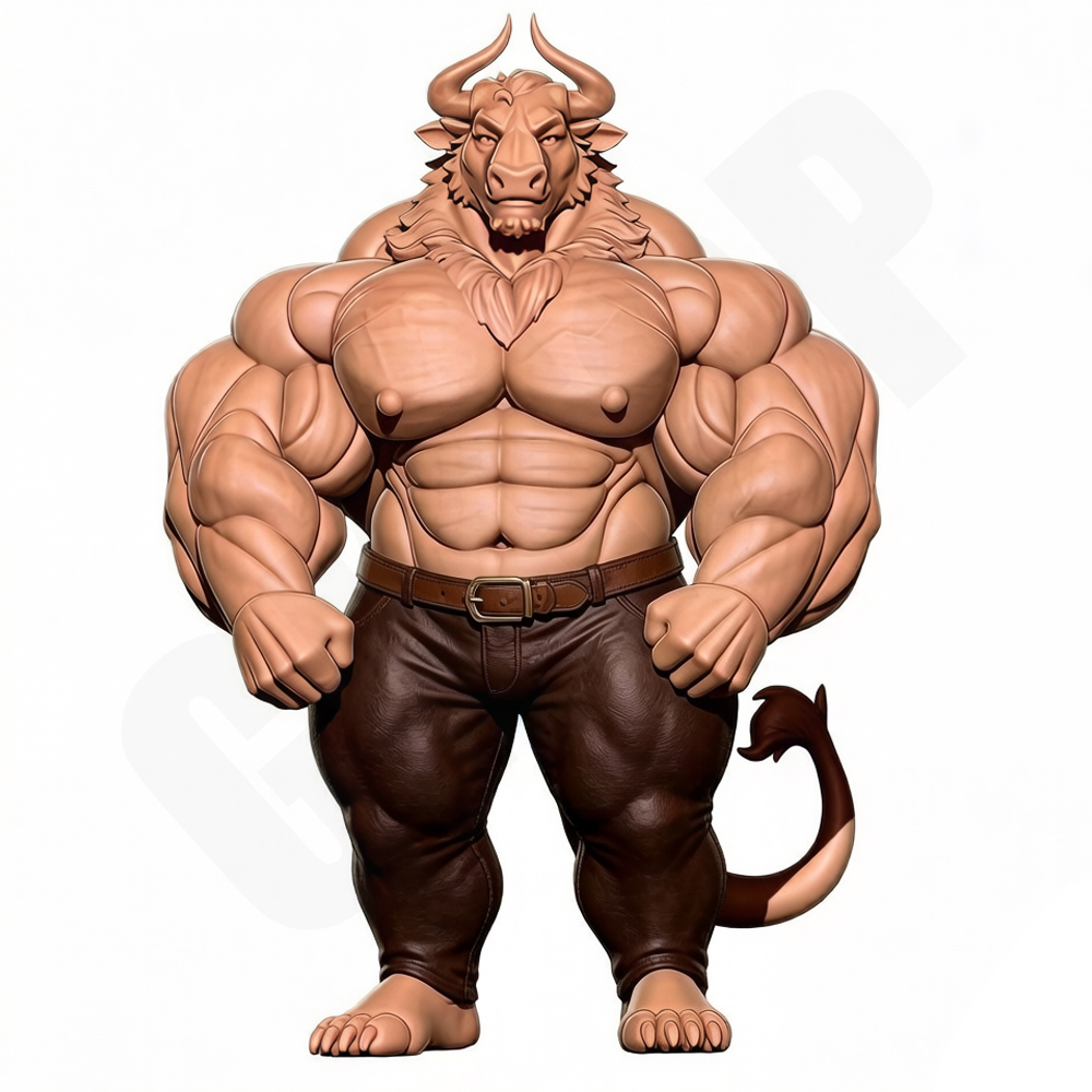 Hunky Fitness Muscle Bull 1/24 - Model Kit Diorama recension och pris