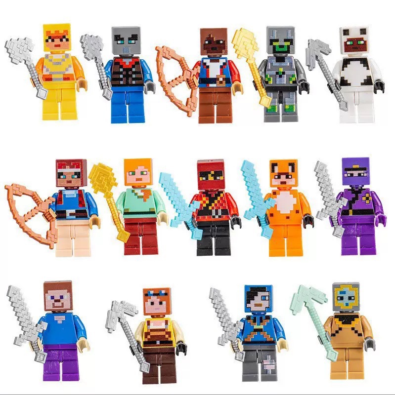 30/60pcs Cartoon Minecraft Bui - Model Kit Gundam Bandai recension och pris