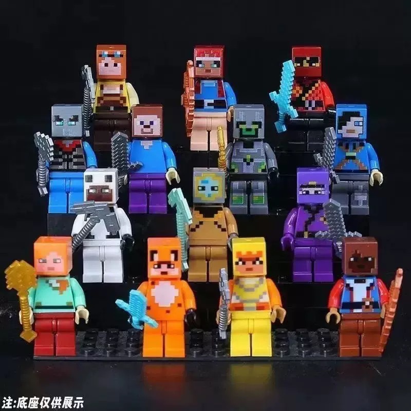 30/60pcs Cartoon Minecraft Bui - Model Kit Gundam Bandai recension och pris