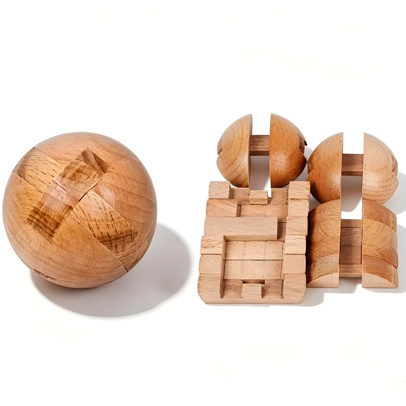 Classic Wooden Puzzle Ball Mag - Model Kit Wood recension och pris