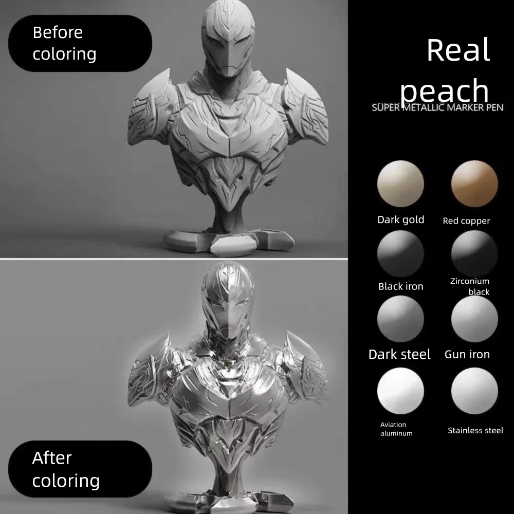 8 Colors Electroplated Color M - Plastic Model Paint recension och pris