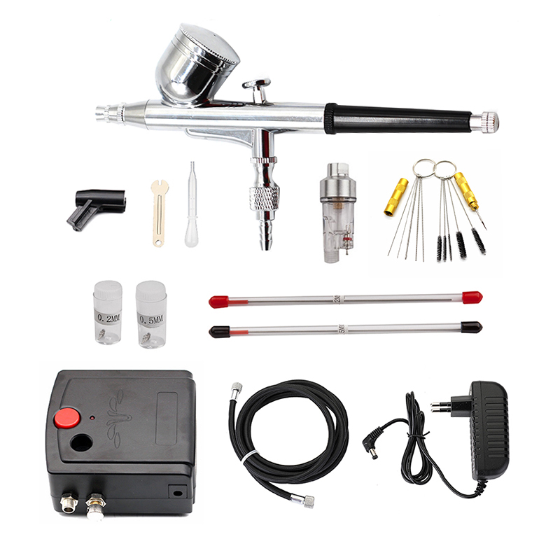 Dual-Action Spray Gun Airbrush - Airbrush Compressor Kit recension och pris
