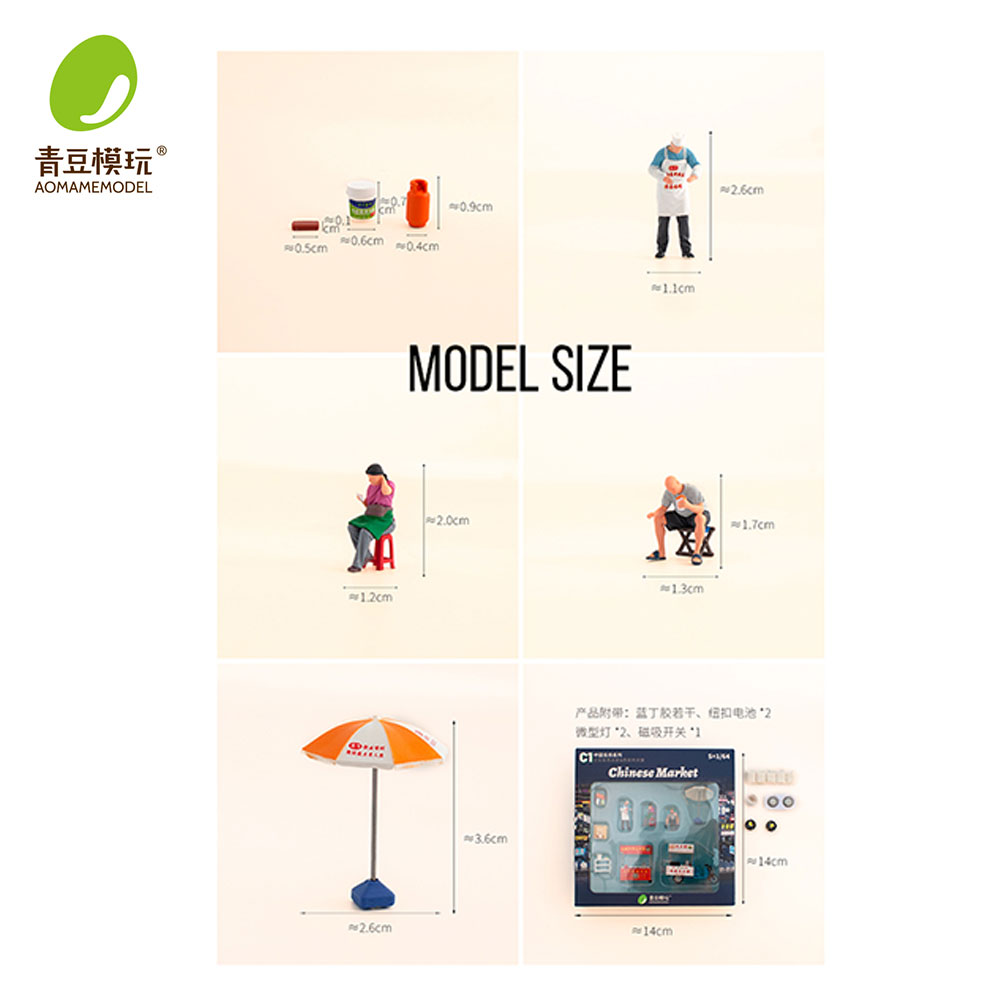 1/64 Night market s Model Kit- - Model Kit Diorama recension och pris