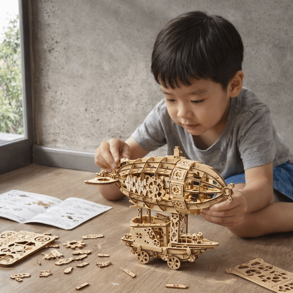 Wooden Construction Airship Mo - Model Kit Wood recension och pris