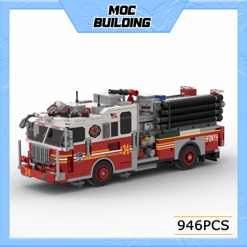 MOC New York Fire Brigade Engi - Model Kit Engine recension och pris