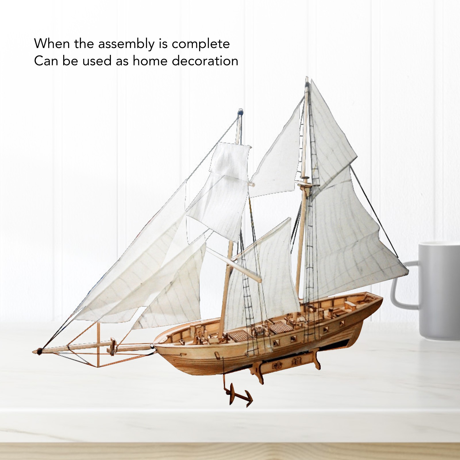 1:130 Wooden Sailboat Kit Inte - Model Kit Wood recension och pris