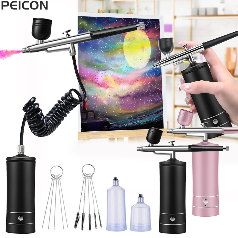 Airbrush Painting Airbrush wit - Airbrush Compressor Kit recension och pris