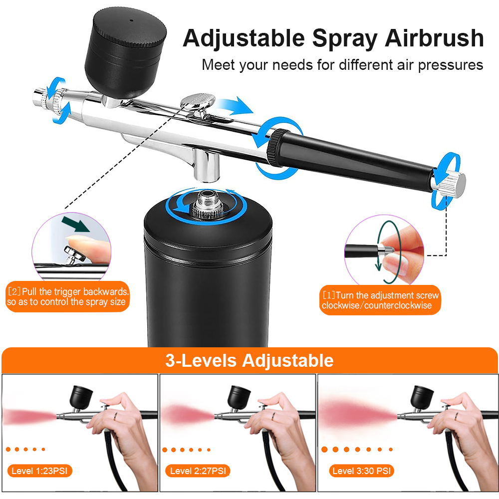 Airbrush Painting Airbrush wit - Airbrush Compressor Kit recension och pris