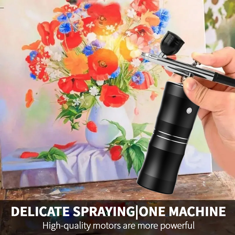 Oxygen Spray Mini Air Compress - Airbrush Compressor Kit recension och pris